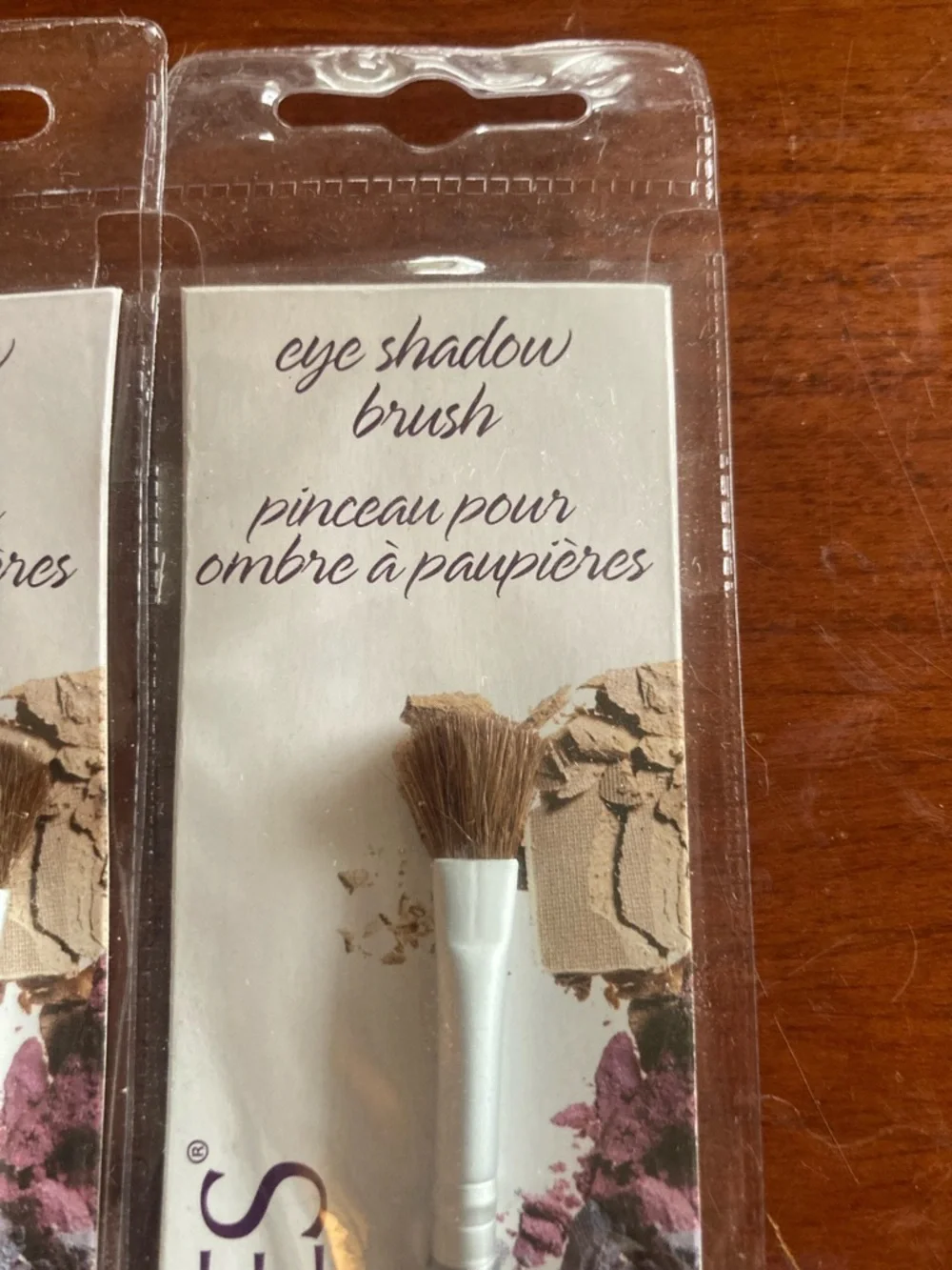ColorMates Eye Shadow Brush - Silver Handle (Set of 2) new in packages